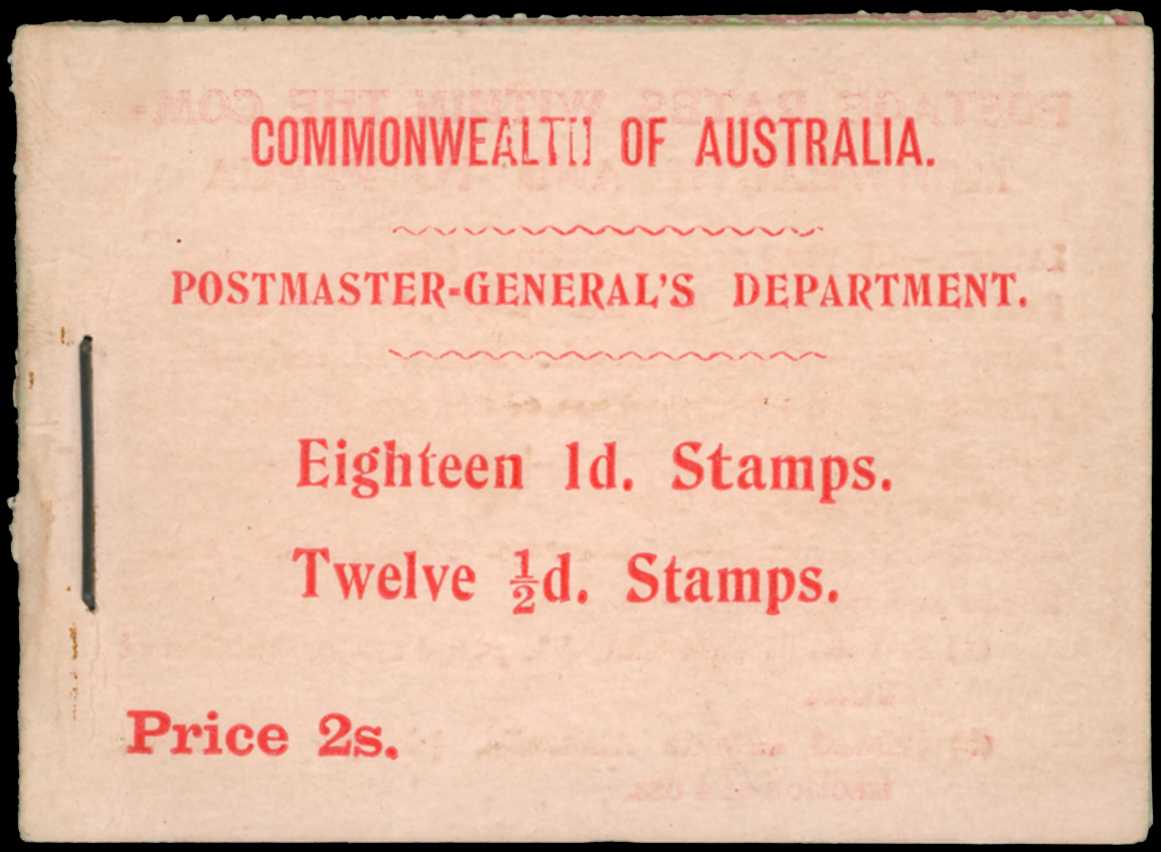 BOOKLET: 1911 2s booklet, red on pink...