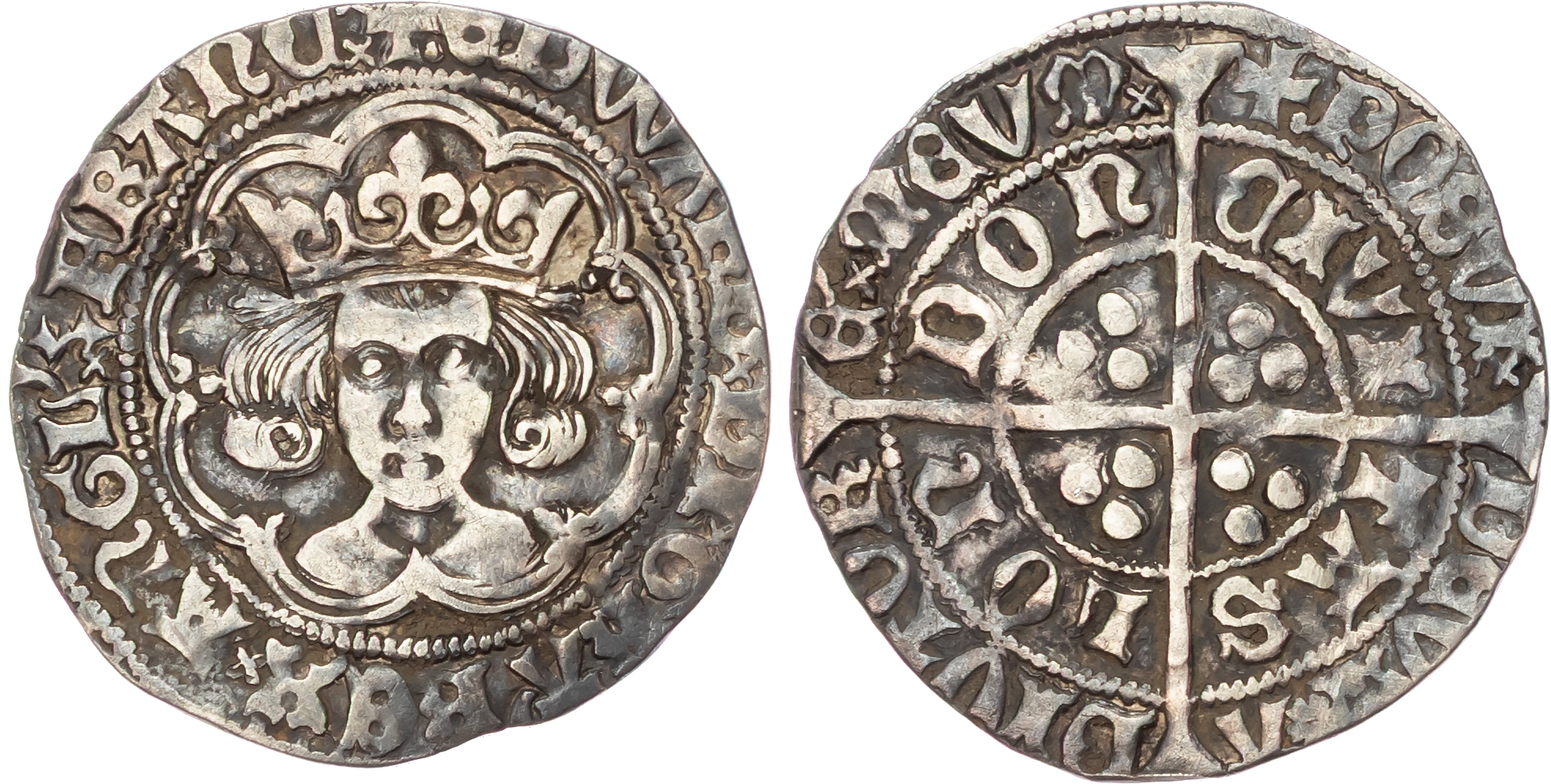 Edward IV (Second reign, 1477-1480), Light coinage, AR Groat, York, class XVIII.