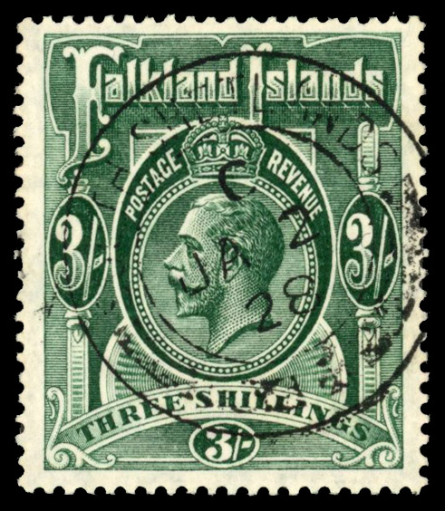 South Shetlands SG Z148 1921-8 3/- used
