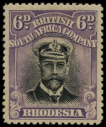 1913 6d black and mauve, Head Die I, perf...
