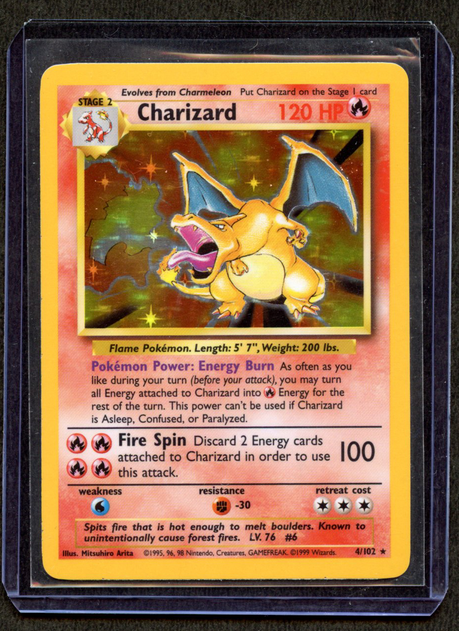 Charizard Holo #4/102 - Base Set Near Mint