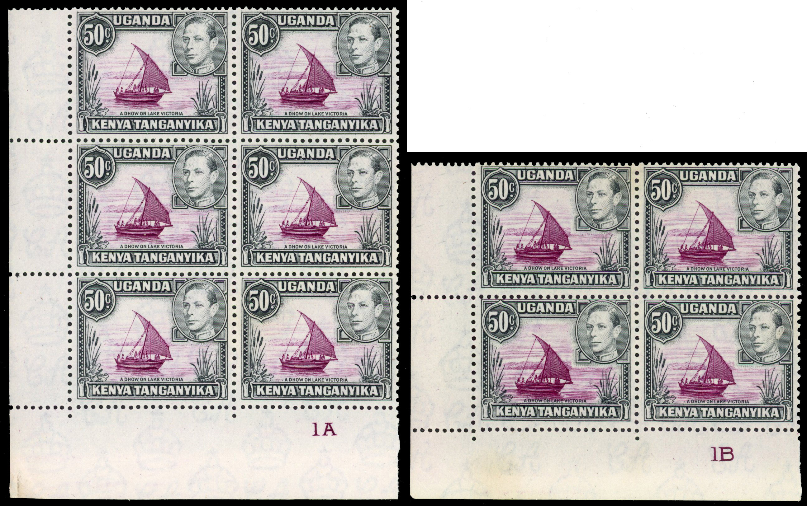 KUT SG 144 Plate blocks mint