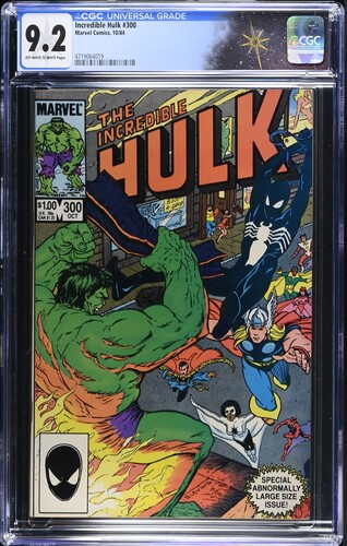 Incredible Hulk #300 CGC 9.2 Bill Mantlo story and Brett Blevins cover (Marvel Comics, 1984) Off-white to white pages