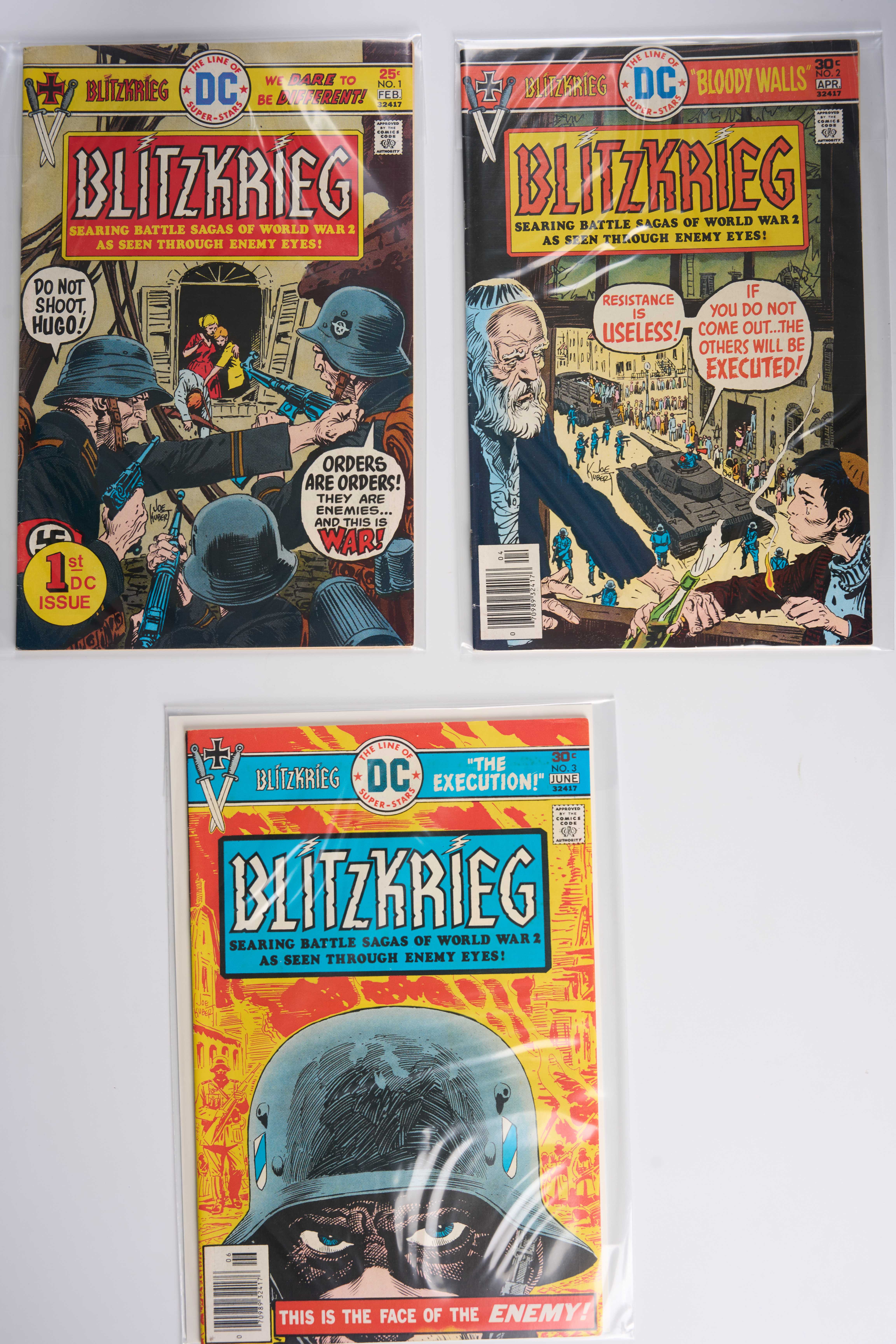 Blitzkrieg & Men Of War Two With Mark Jewelers Insert (DC Comics, 1975-79) Total 15