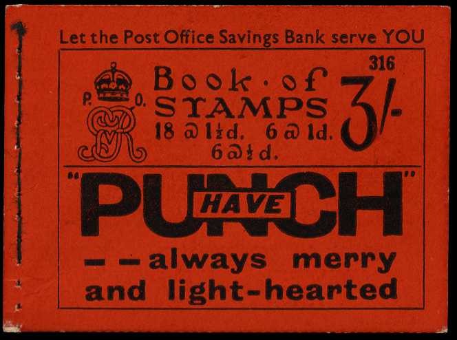 1936 (August) 3/- booklet (#316). Perfs very...