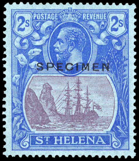St Helena SG 108as Broken Mast Specimen