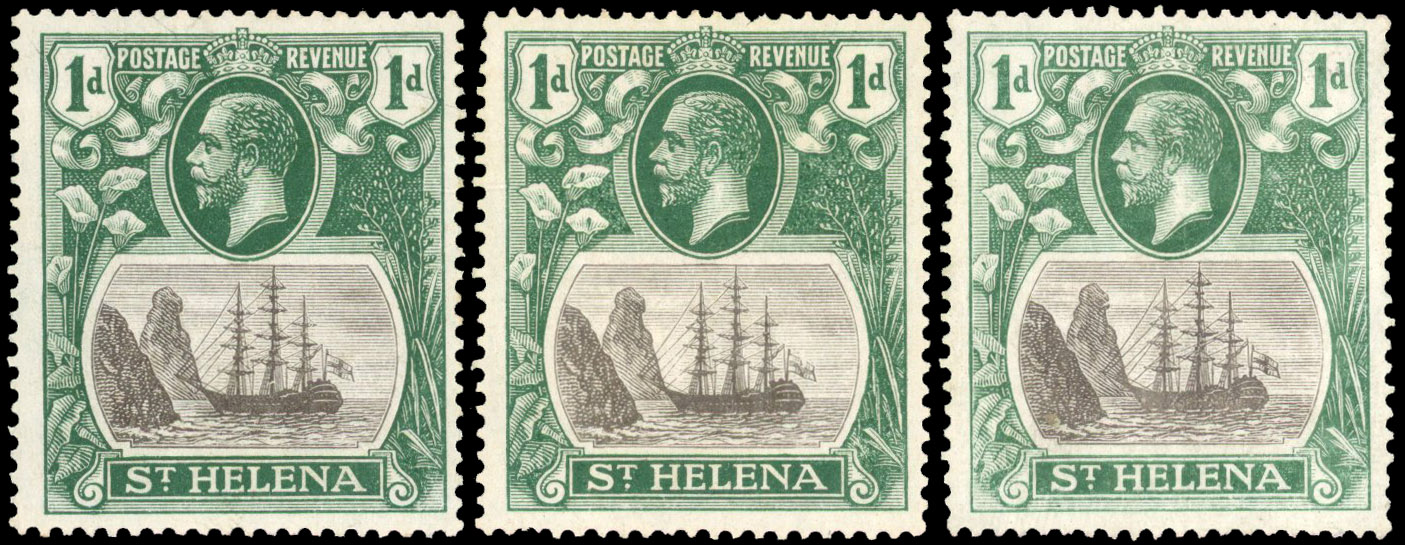 St Helena SG 98a-c mint