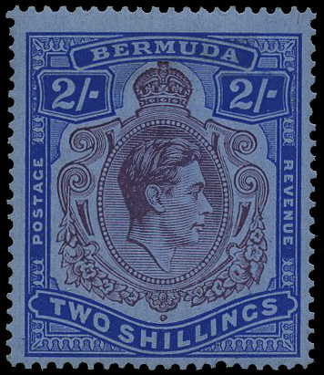 1940 2/- deep reddish purple and ultramarine...