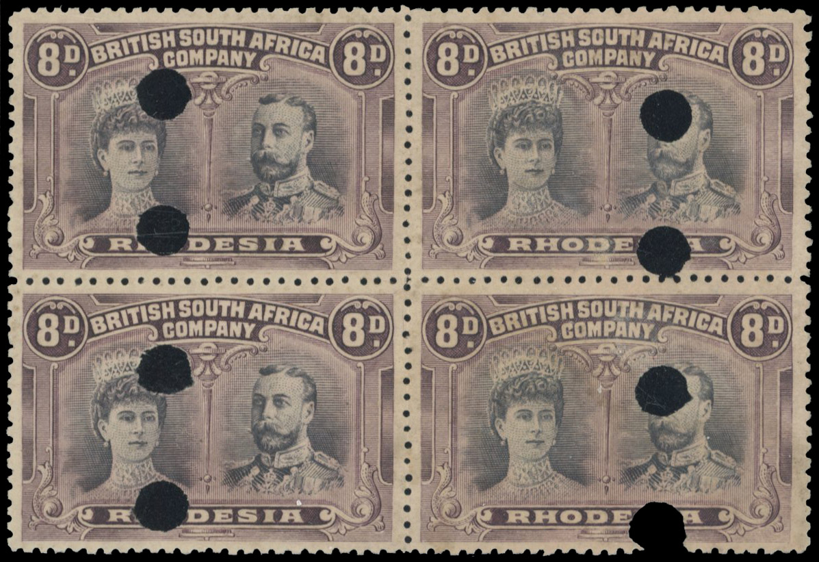 † 8d punched holes block