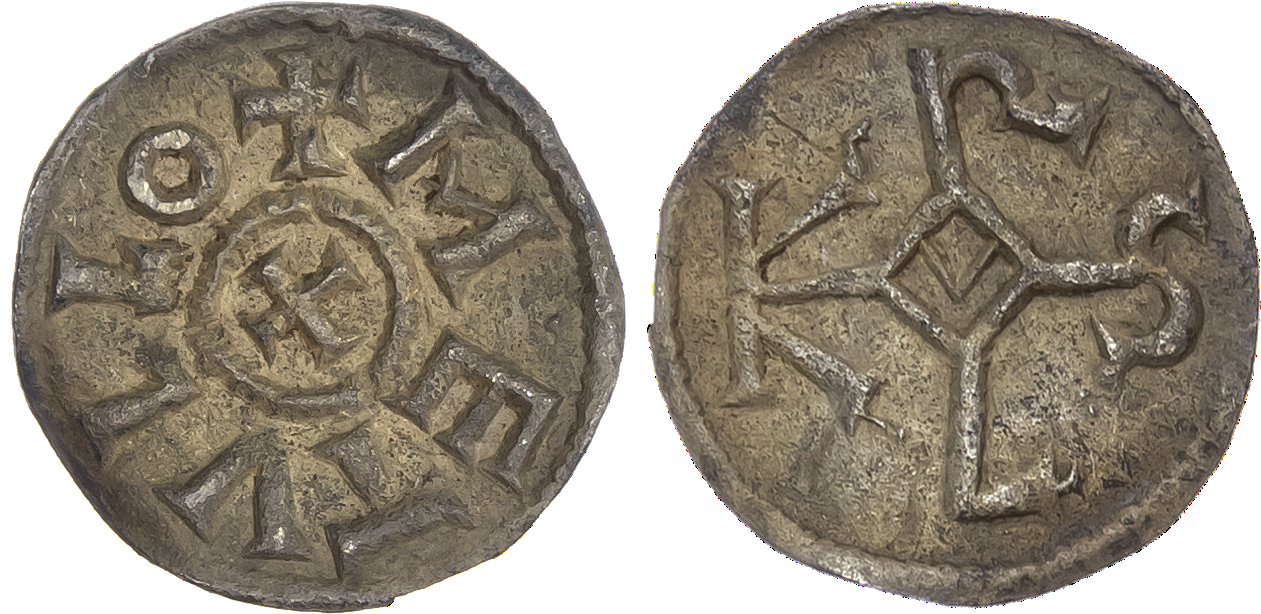 France, Carolingians, Charles the Bald (840-877), silver Denier, Melle mint