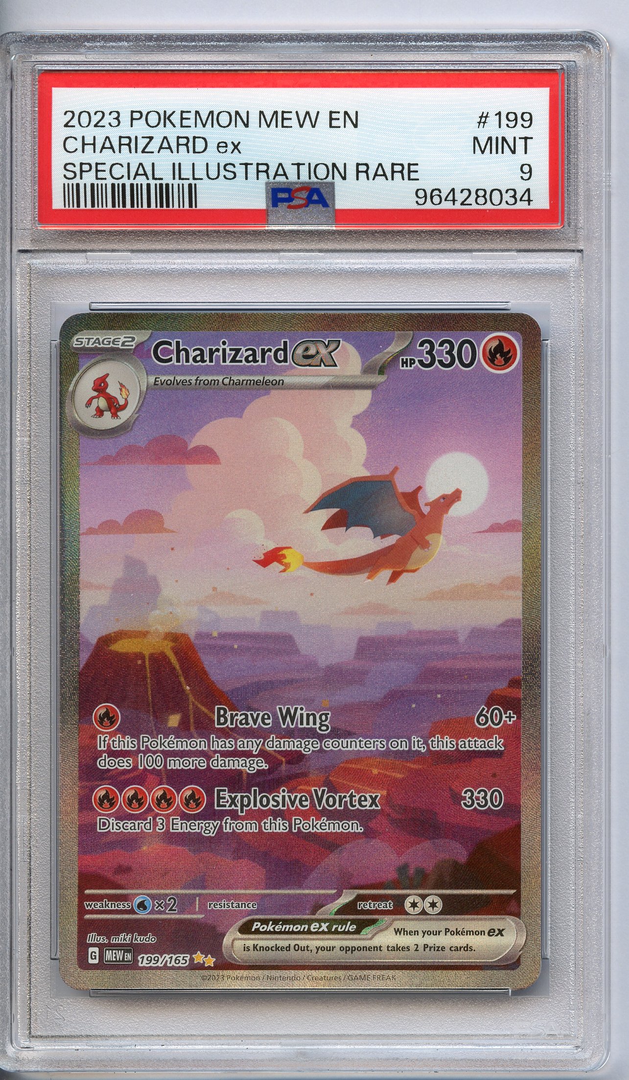 PSA 9 Charizard Special Illustration Rare #199 - S&V 151 2023