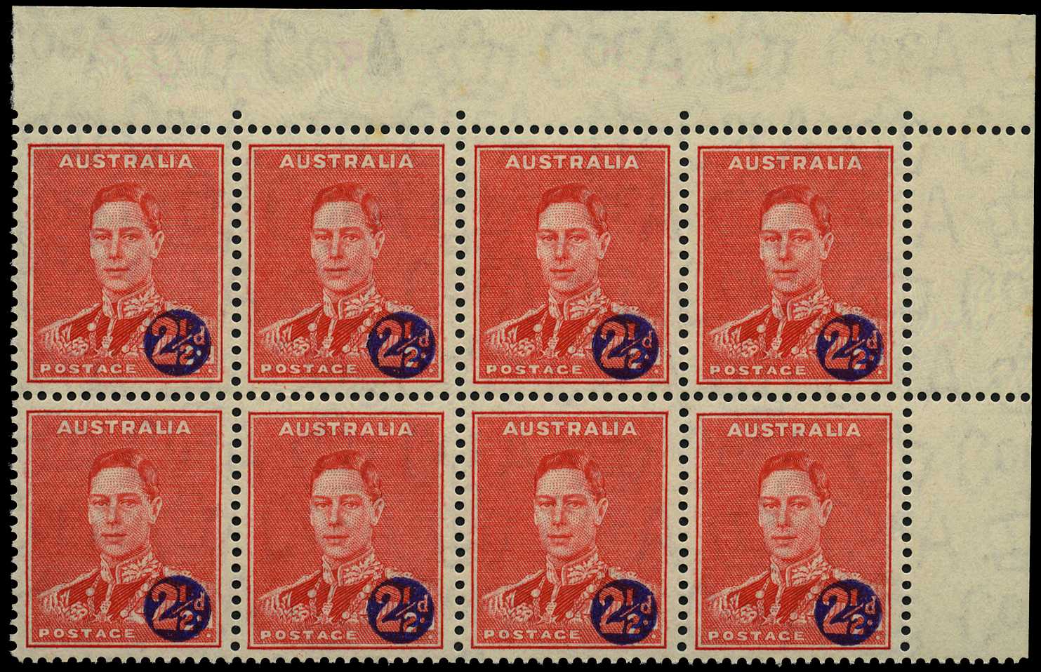 C of A Watermark: 1941 2½d on 2d...