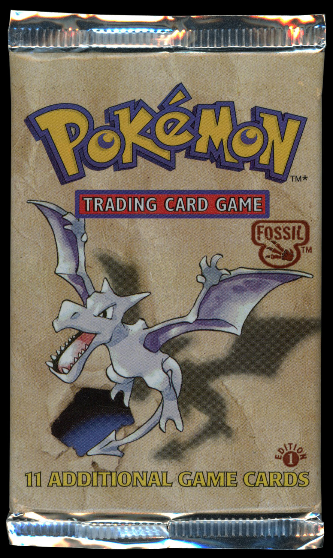 Pokémon TCG - Fossil 1st Edition Sealed Heavy Booster Pack