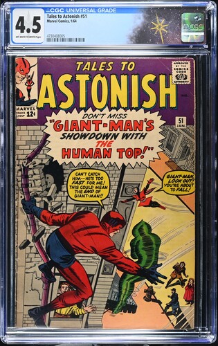 Tales to Astonish #51 CGC 4.5 2nd appearance of the Human Top (Marvel Comics, 1964) Off-white to white pages