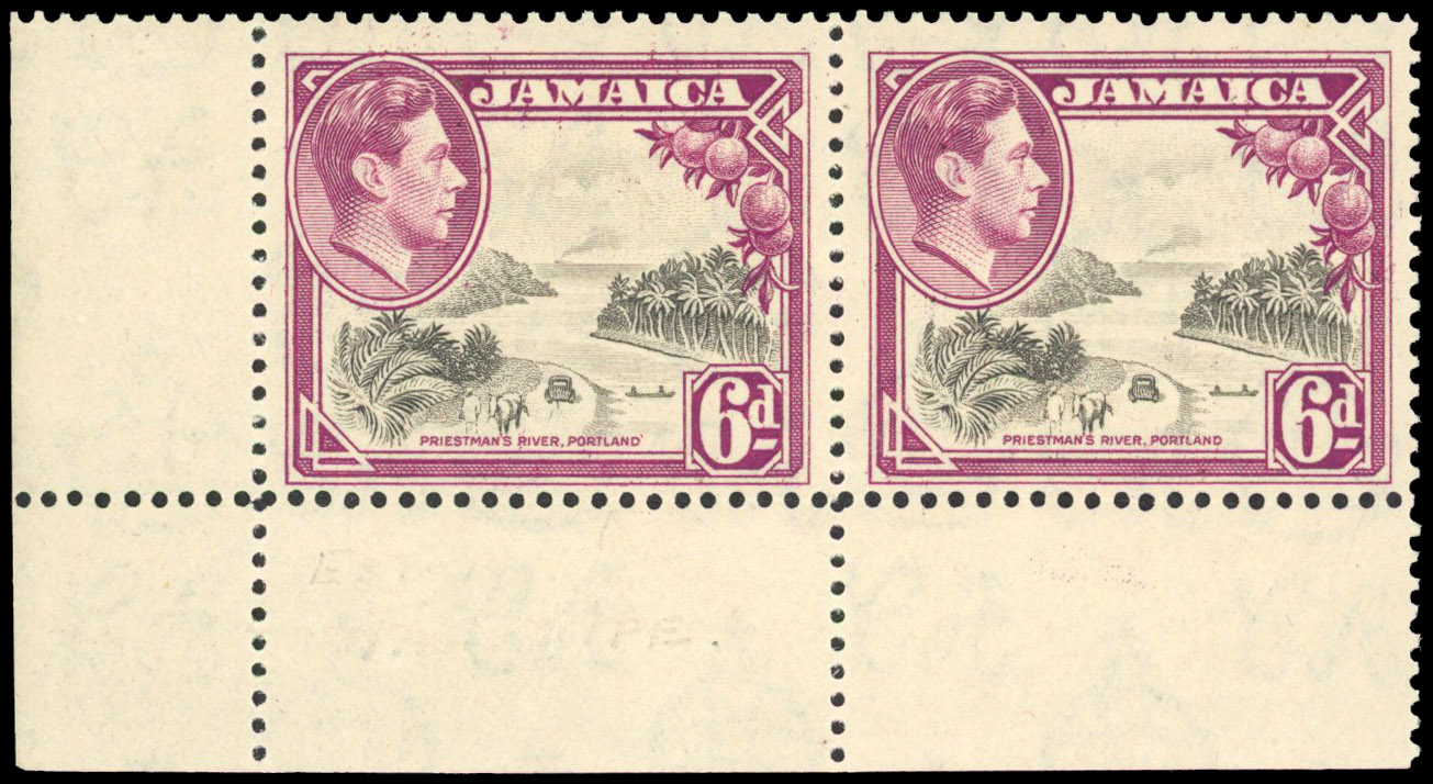 Jamaica SG 128aa pair mint
