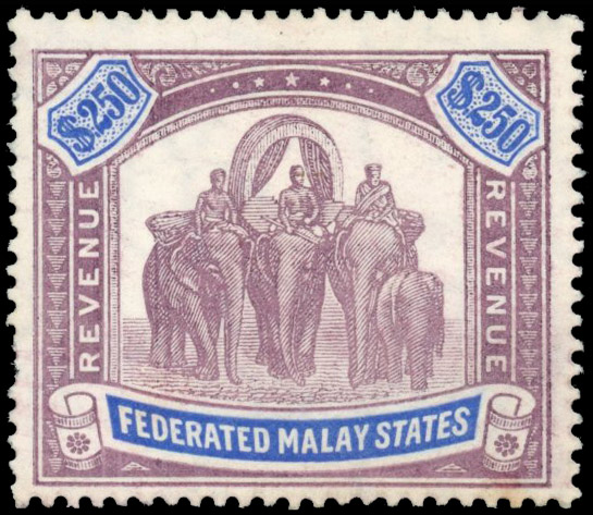 FMS Revenue 1910 $250 watermark MCA sideways mint