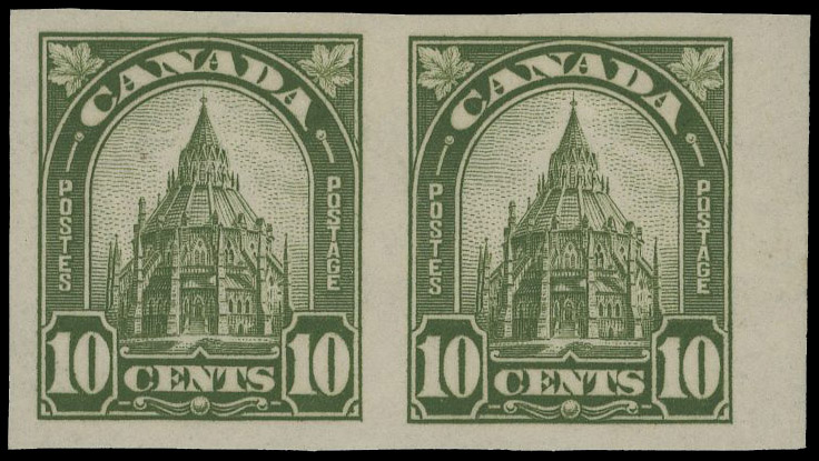 Canada 1930-31 10c imperforate pair