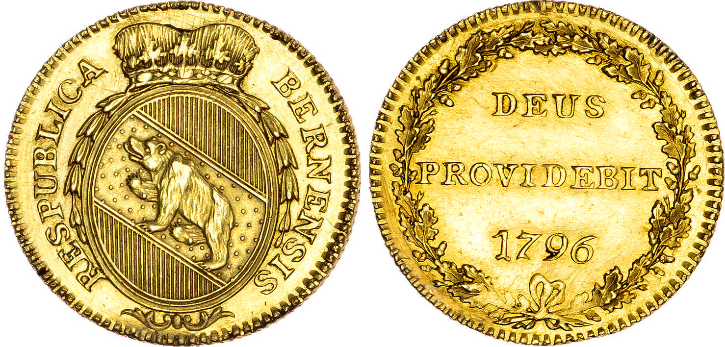 Switzerland, Bern, gold Duplone, 1796