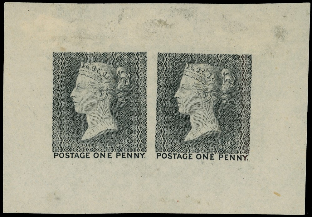 1871-1935 1d Die proof of the first (Later rejected)...