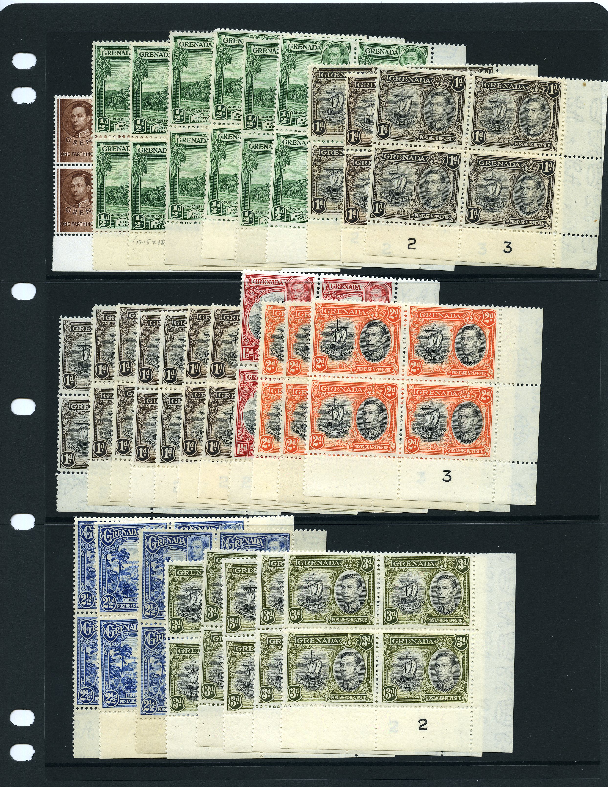1938-50 Plate blocks, with duplication...