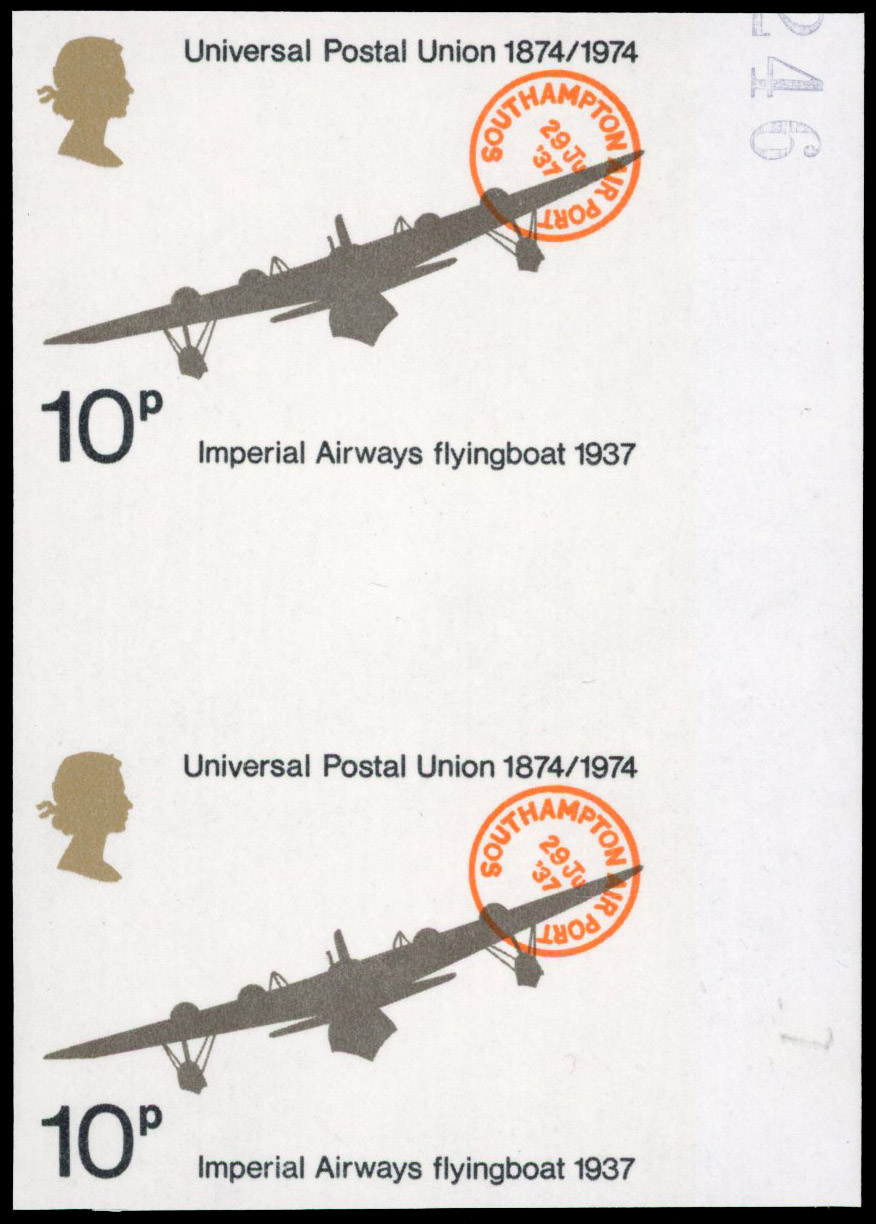 GB SG 957var gutter pair imprimatur 