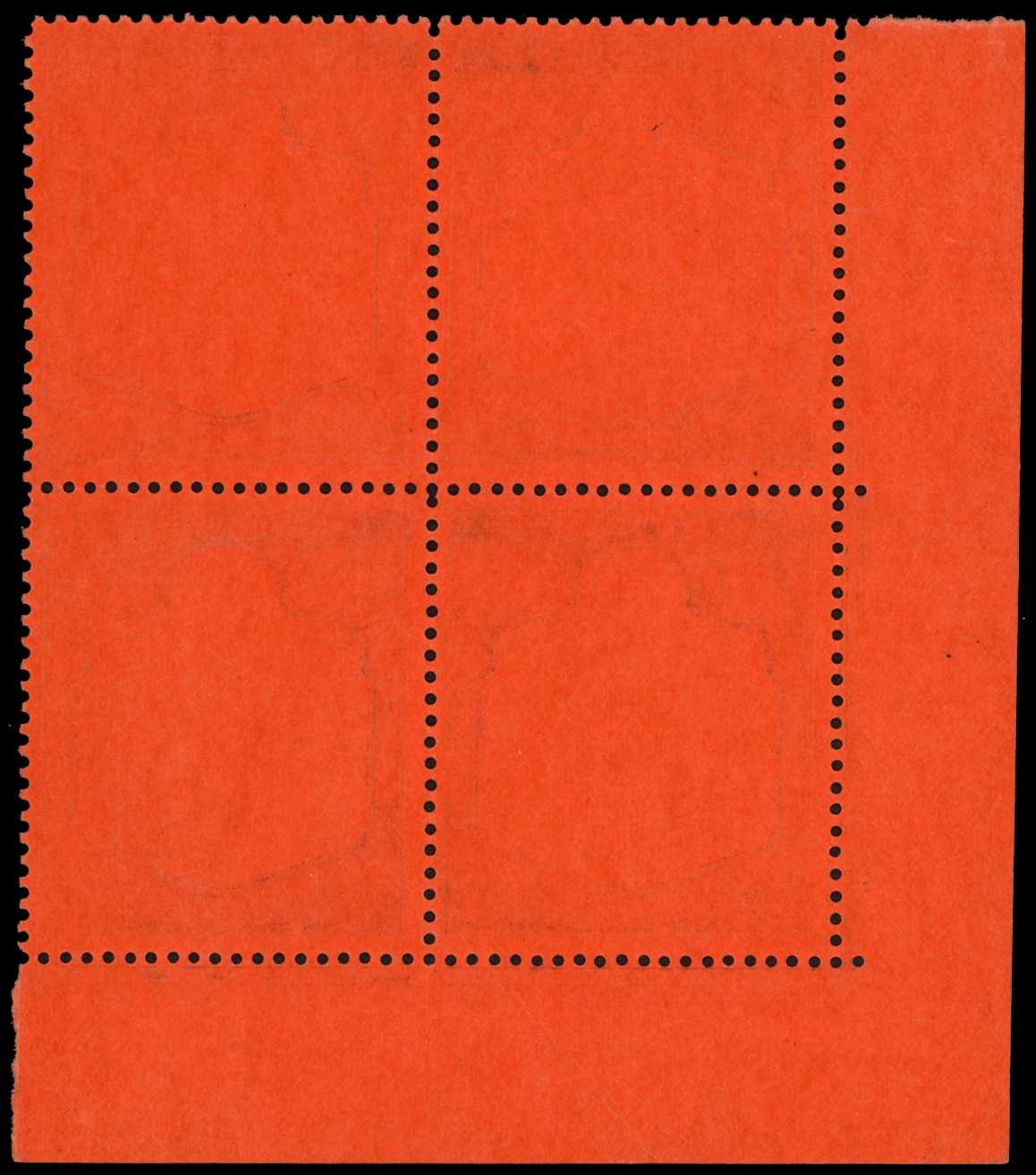 1952 £1 bright violet and black on scarlet...