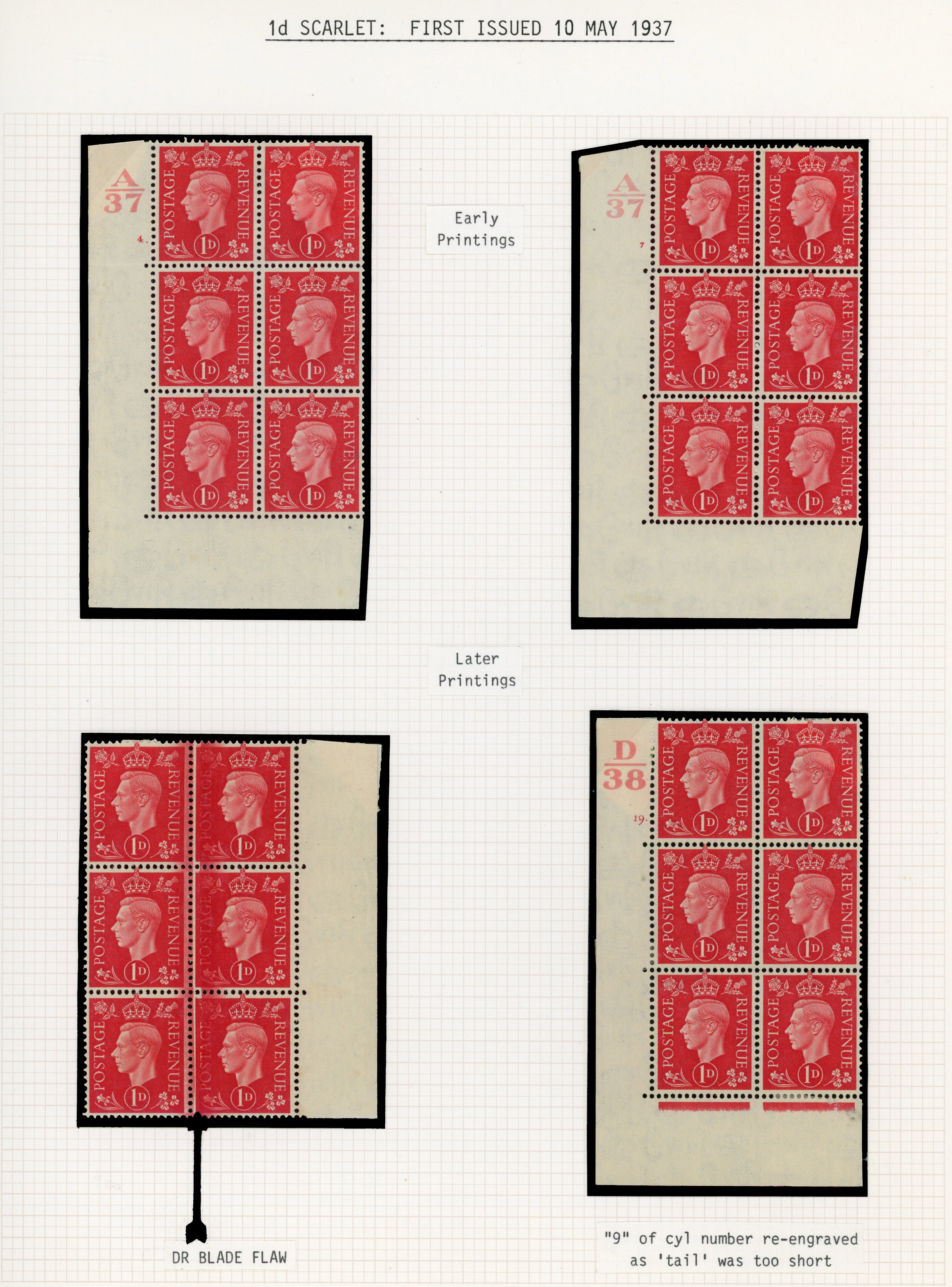 GB SG 463, 486, 504 collection mint