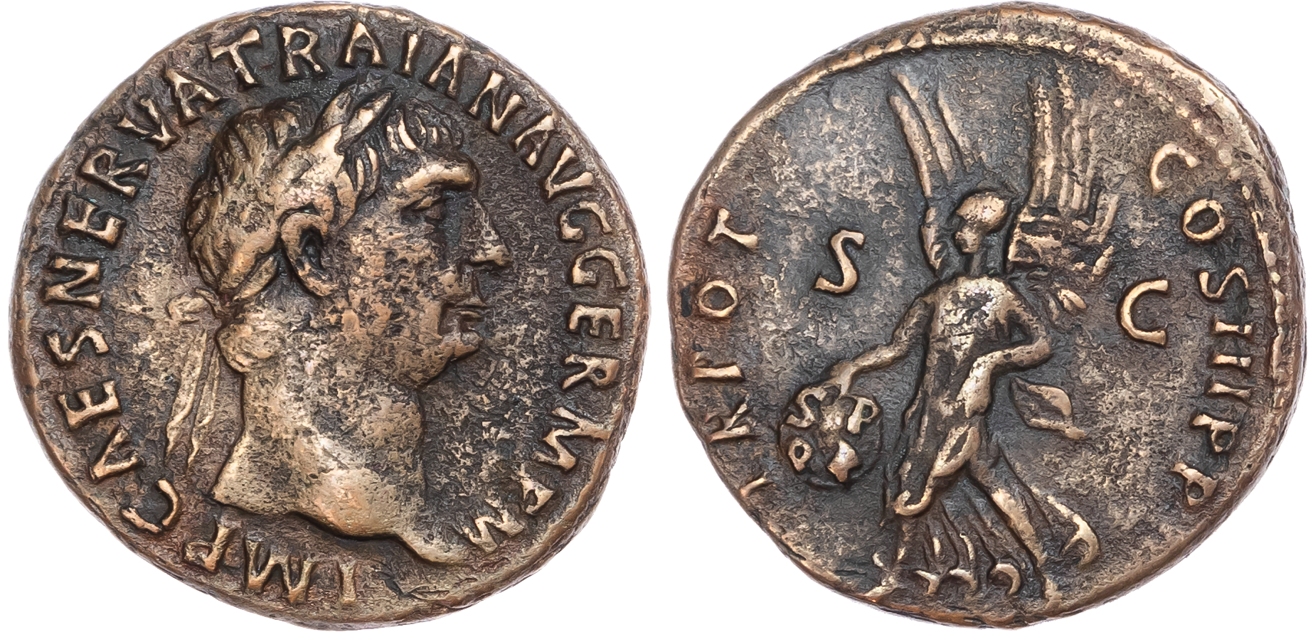 Trajan (AD 98-117) AE As, Rome, AD 99-100, 10.41g.