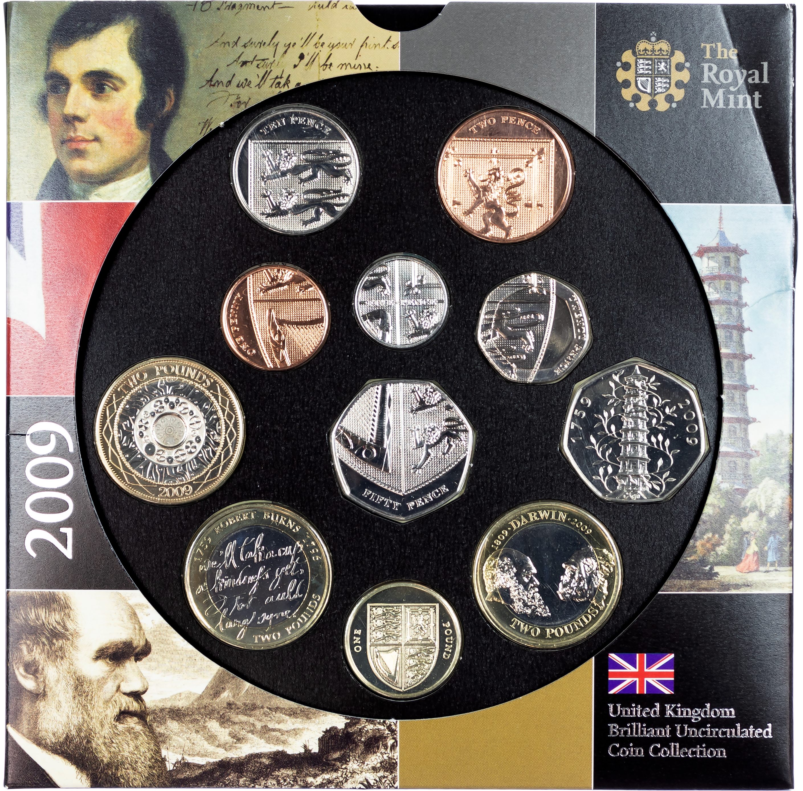 Elizabeth II (1952-2022), Brilliant Uncirculated Set, 2009