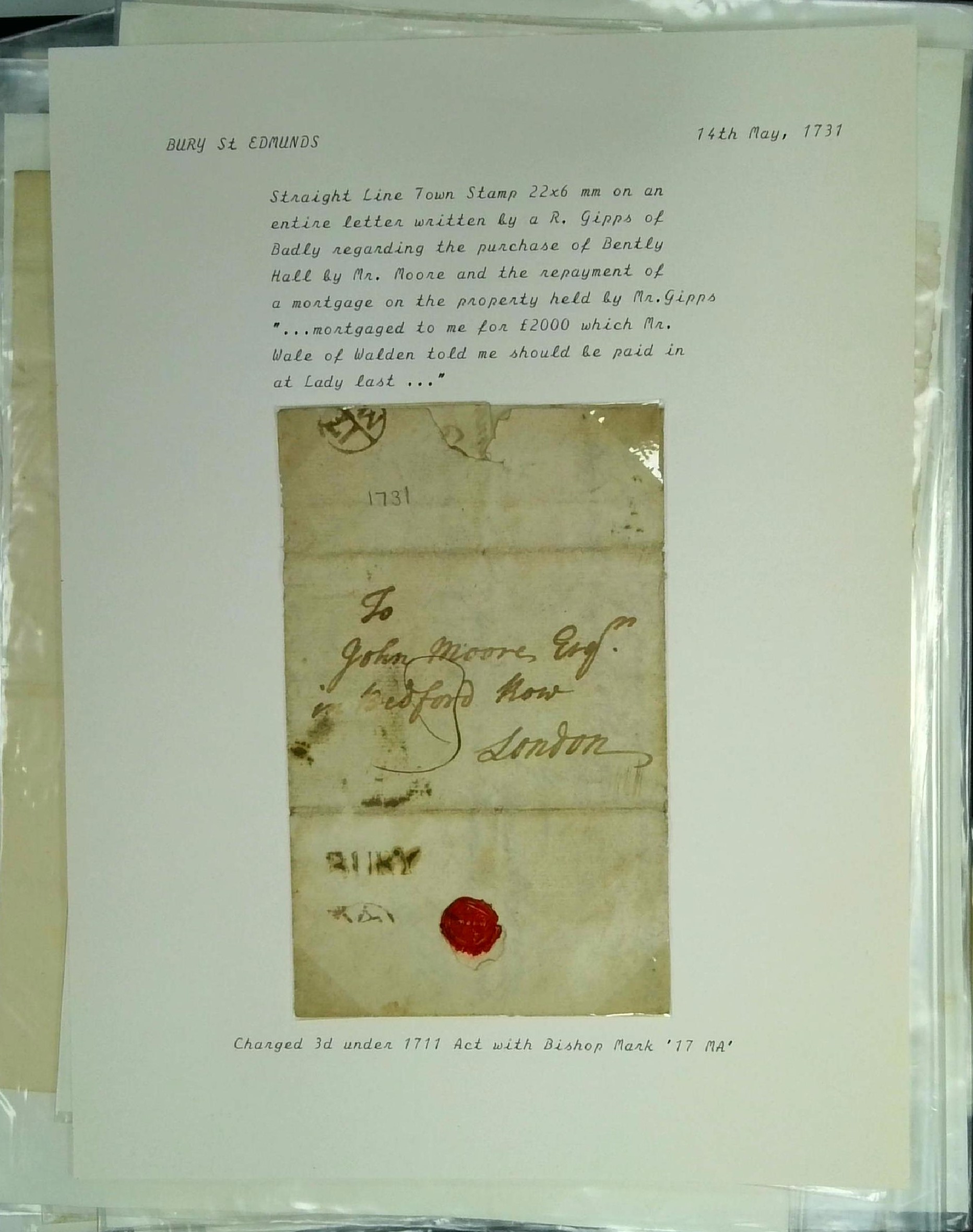 POSTAL HISTORY: SUFFOLK; collection...