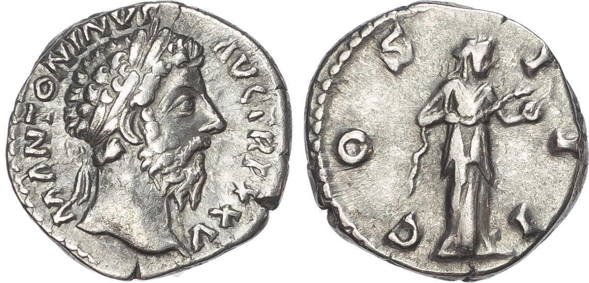 Marcus Aurelius (AD 161-180) AR Denarius, Rome, AD 170, 2.90g. 