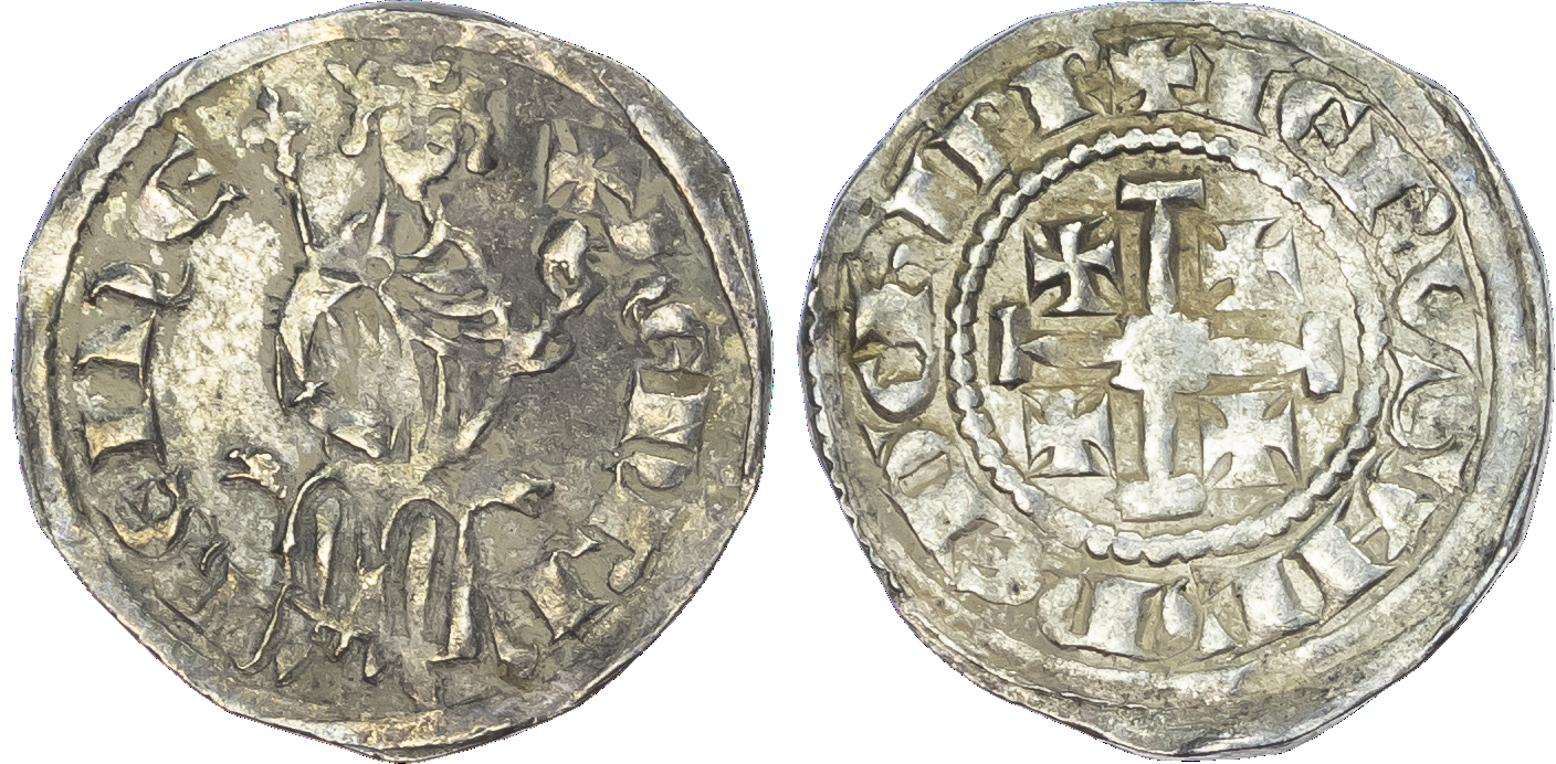 Cyprus, Crusaders, Lusignan Kingdom, Henry II (1285‑1324), silver Half Gros (2).
