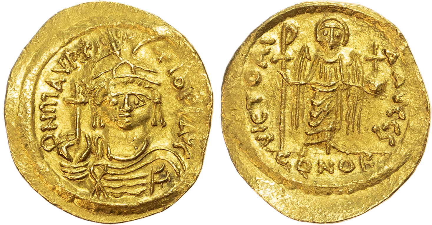 Maurice Tiberius (AD 582-602) AV Solidus, Constantinople, AD 583-601, 4.47g. 