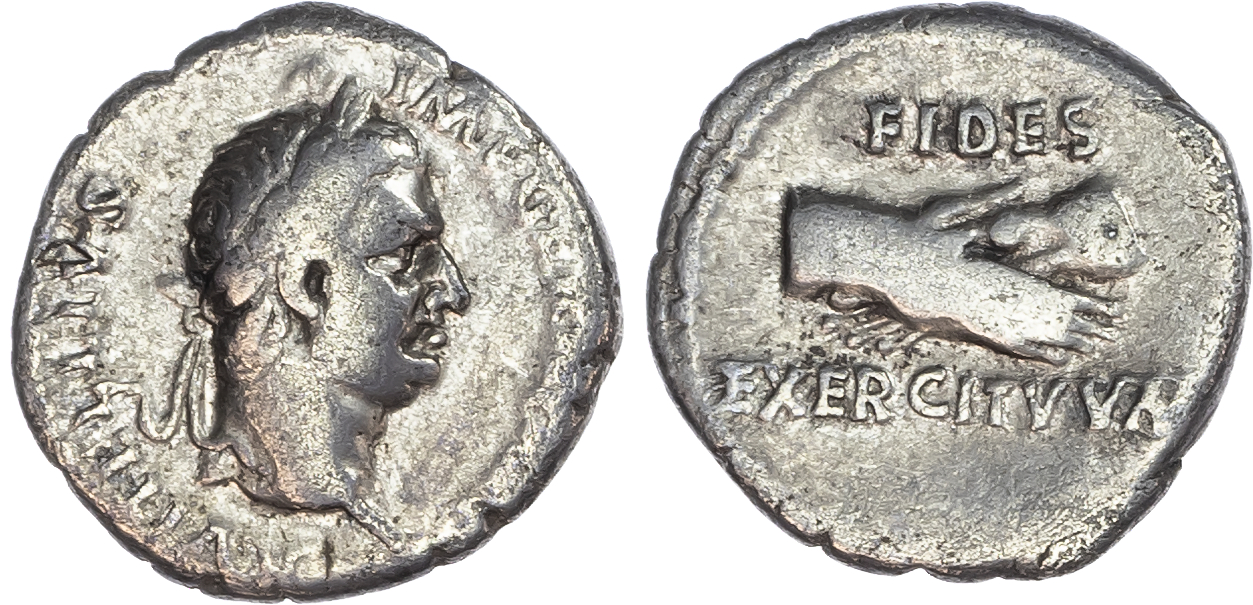 Vitellius (AD 69) AR Denarius, Tarraco(?), 3.23g.