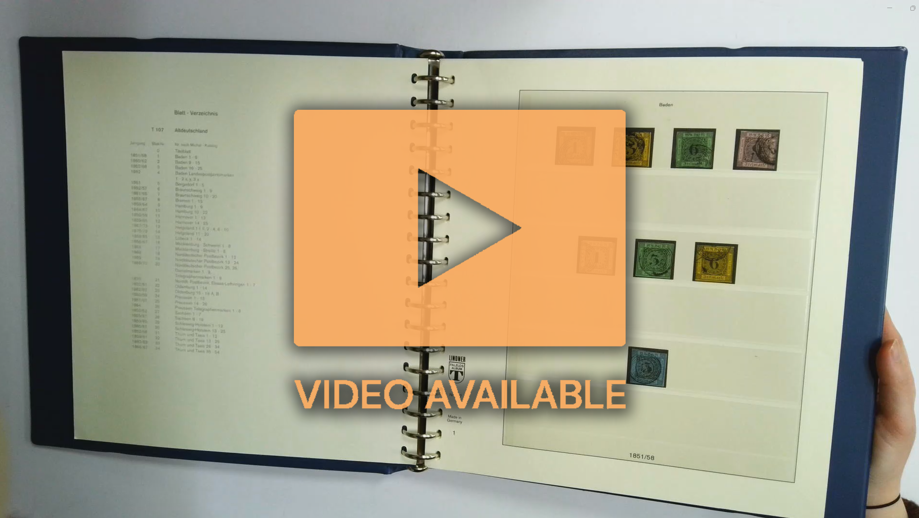 German States collection in printed album