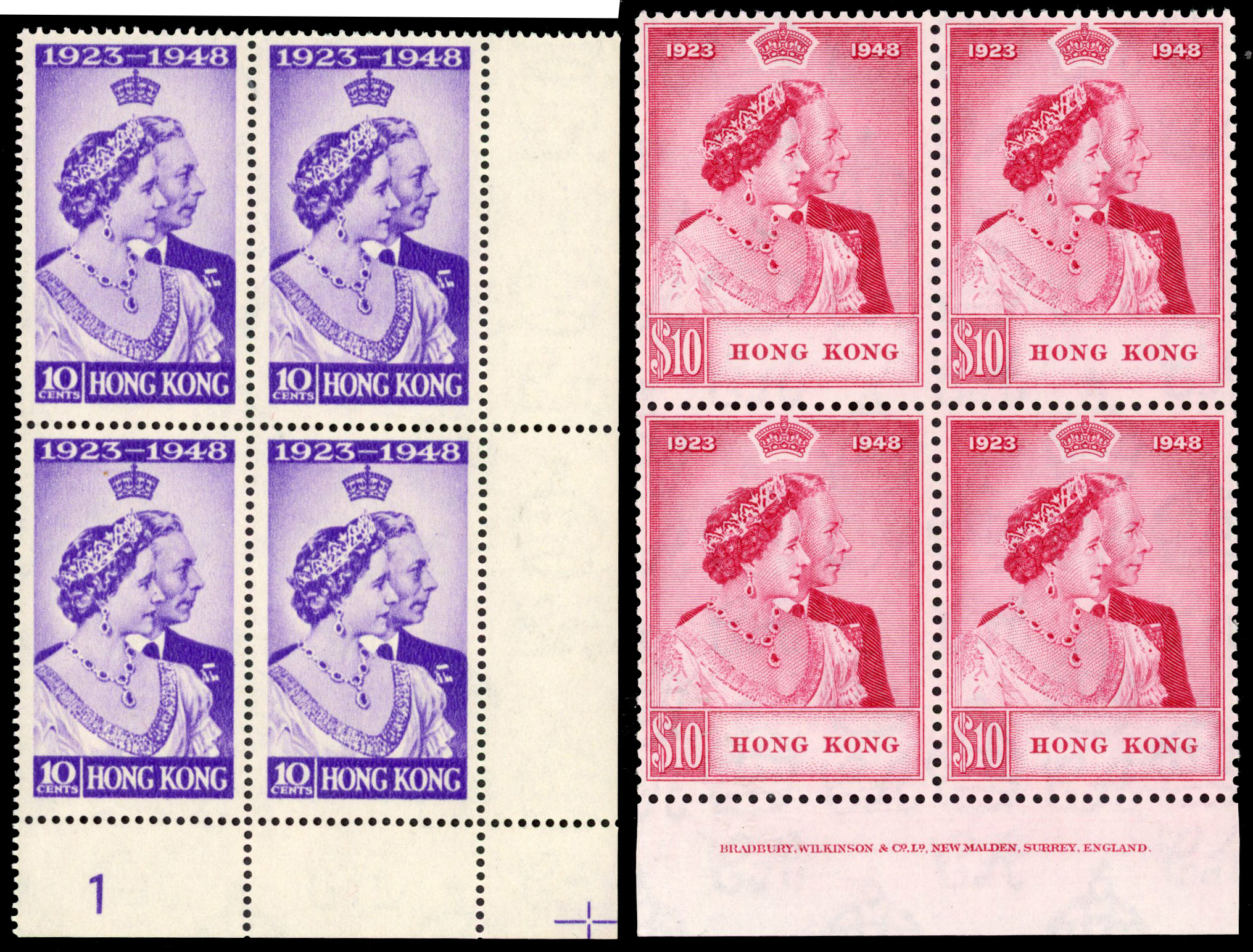 SG 171-172 in blocks of four