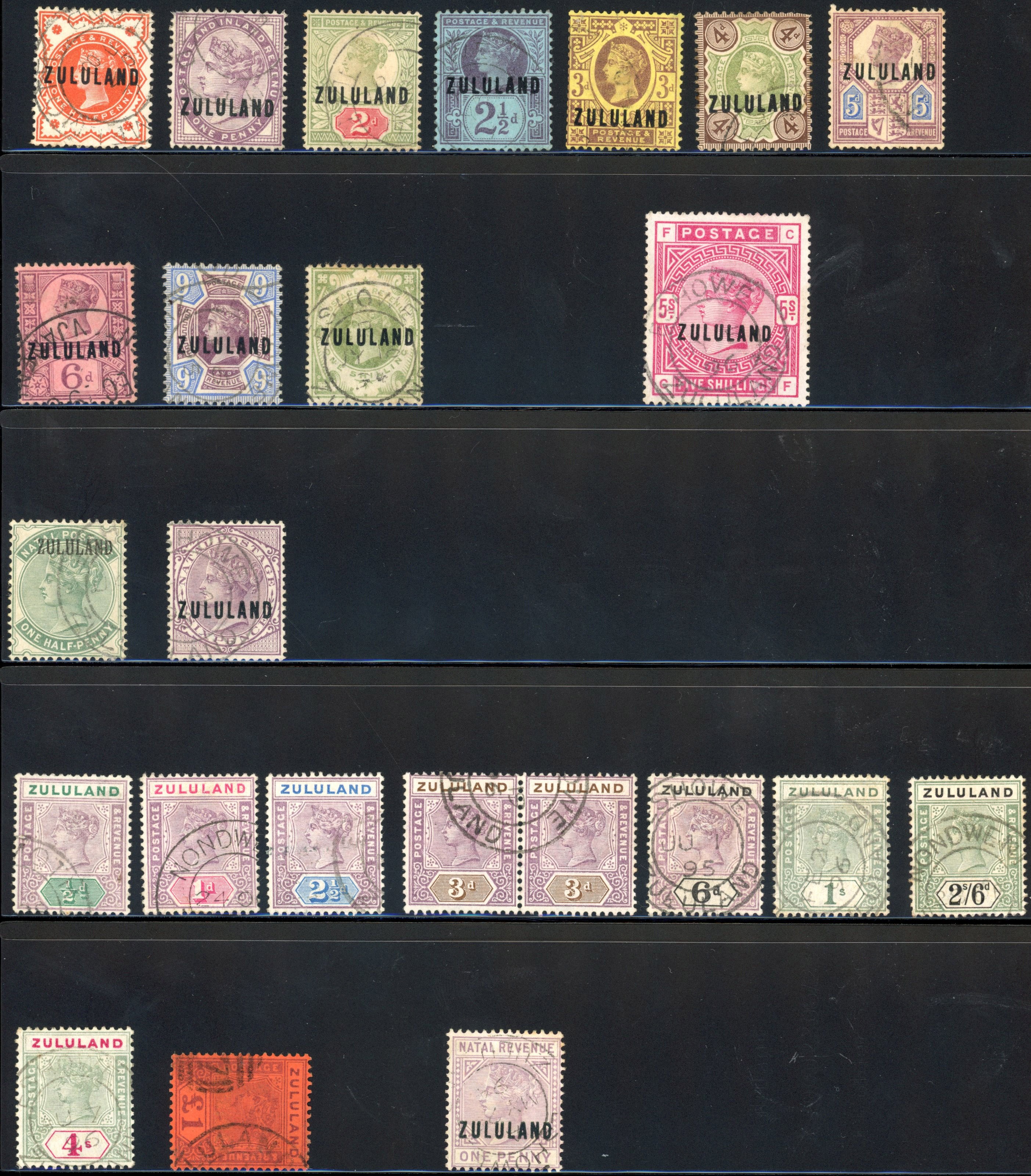 Zululand 1888-96 collection used