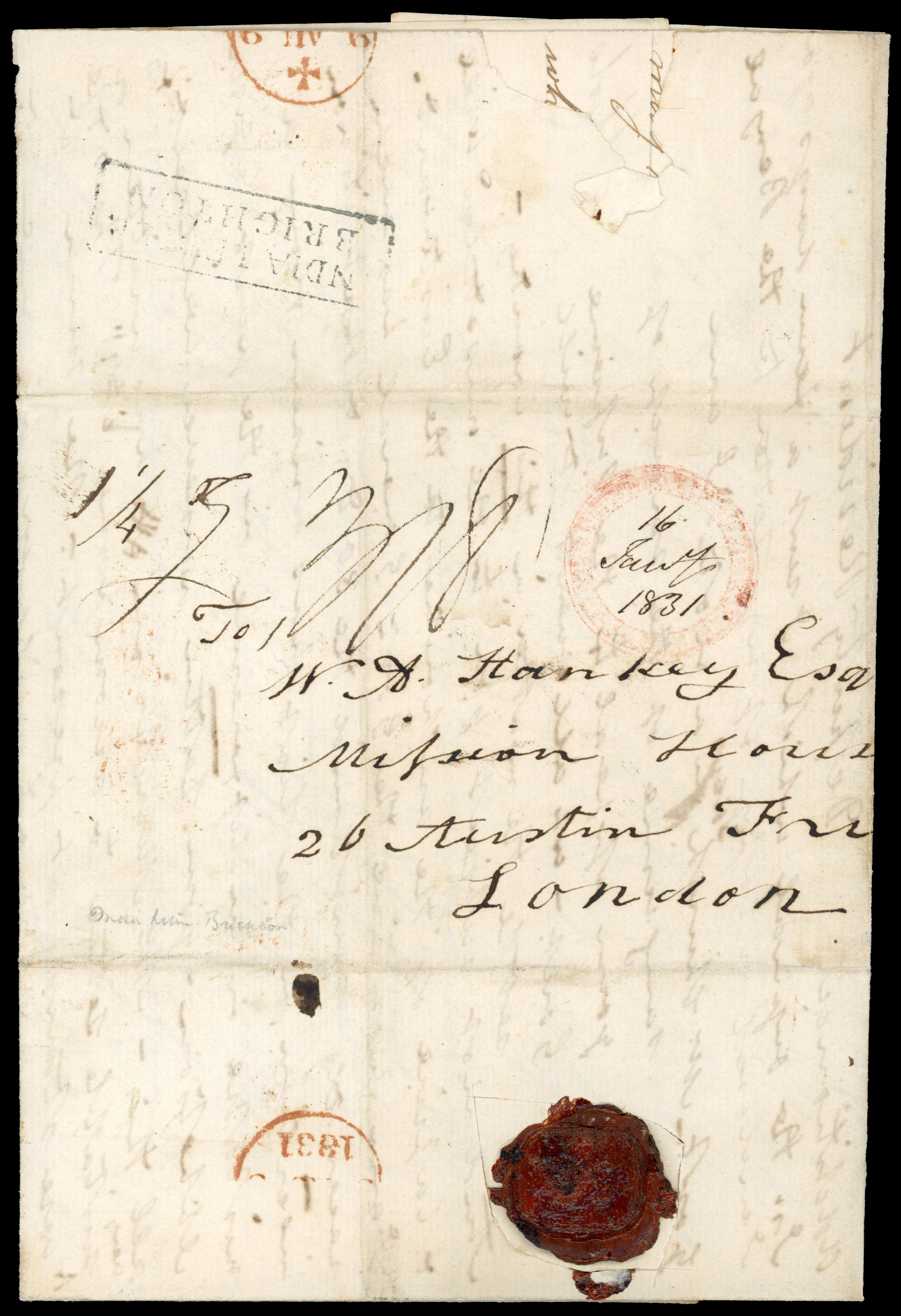 Malaya Straits Penang Prince of Wales Island cover to London
