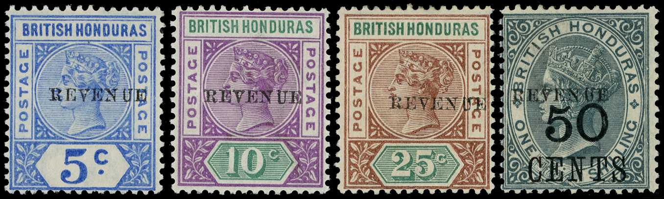 1899 'REVENUE' overprints 5c to 50c complete...