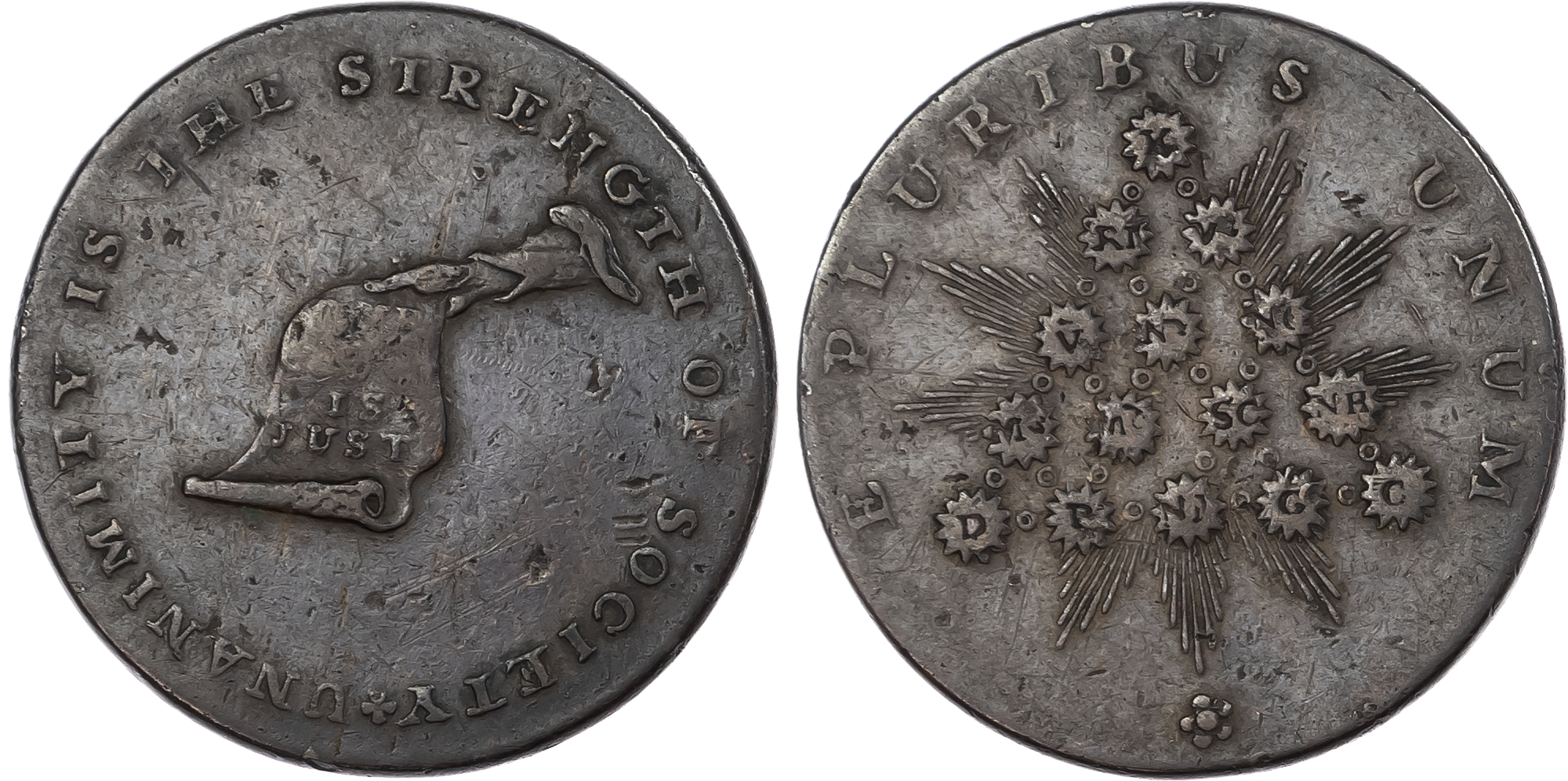 United States of America, Kentucky, AE Cent c. 1797.