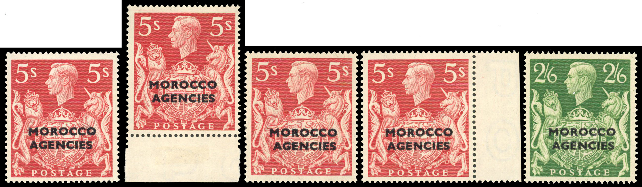 Morocco Agencies SG 92-3 vars mint