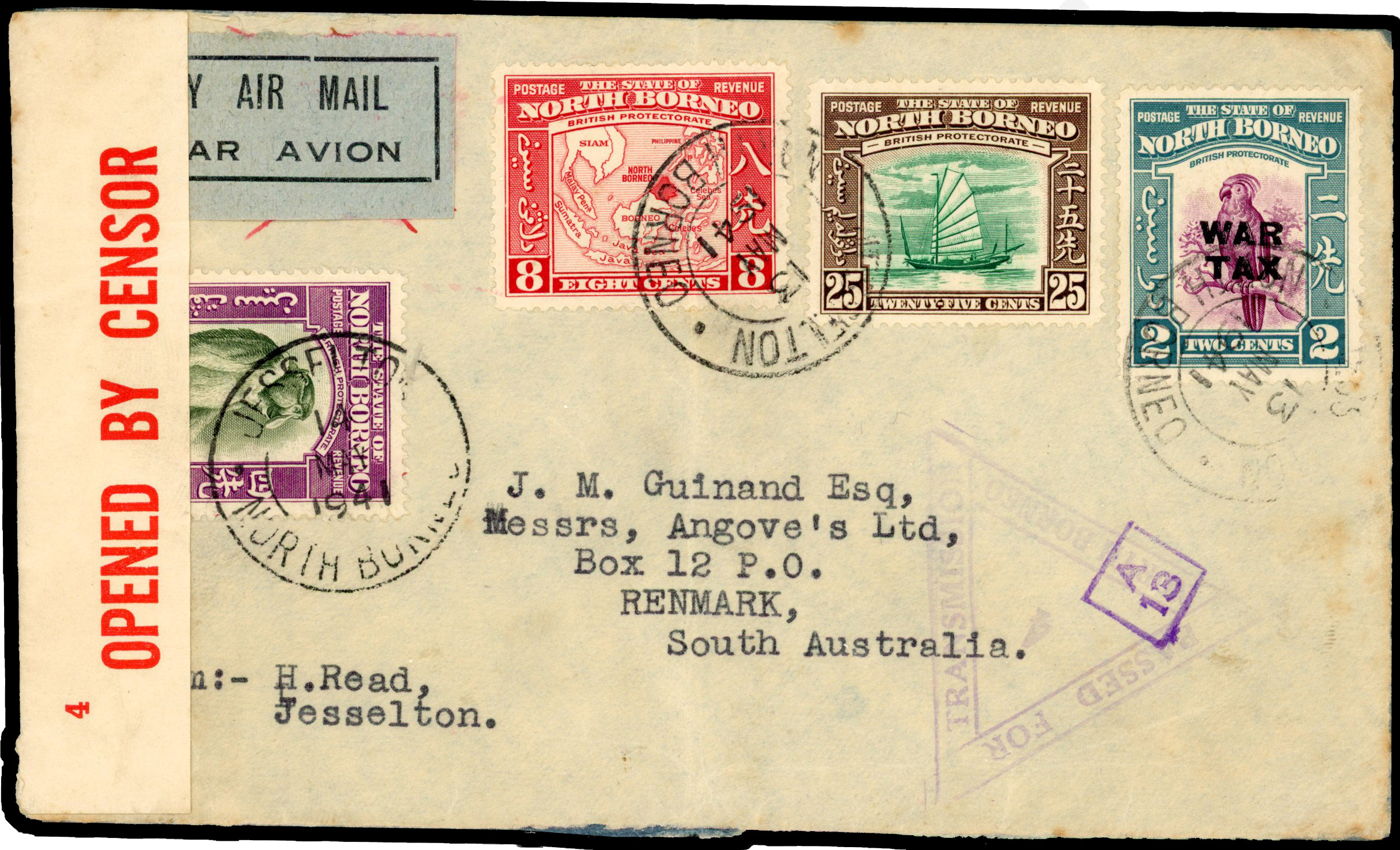 North Borneo SG 319 cover