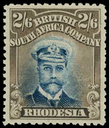 1913-7 2/6d Head Die II, perf 14. Large...