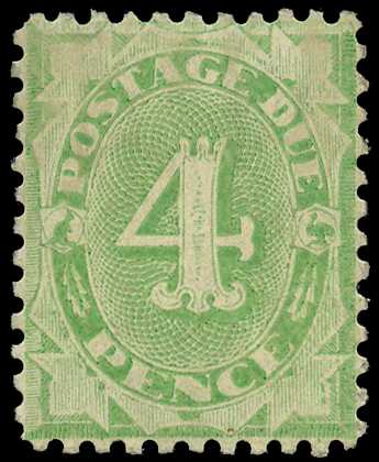 Postage Dues. 1903 4d green with...