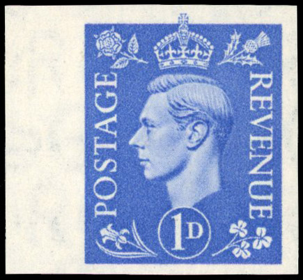 1951 1d Light ultramarine imprimatur (SG504var)