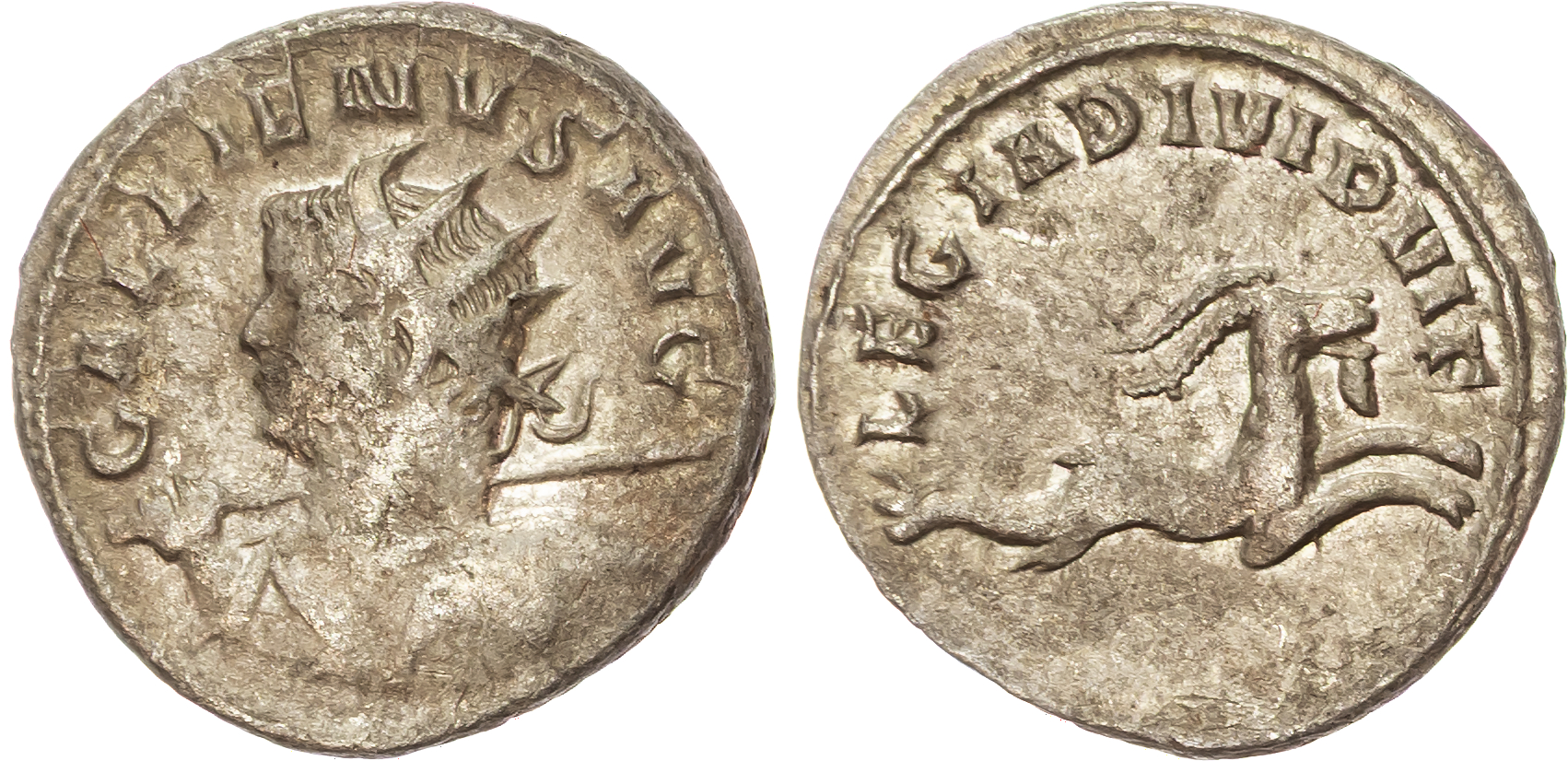 Gallienus (AD 253-268), AR Antoninianus, 'Legionary Series', Milan, AD 260-262, 3.67g. 
