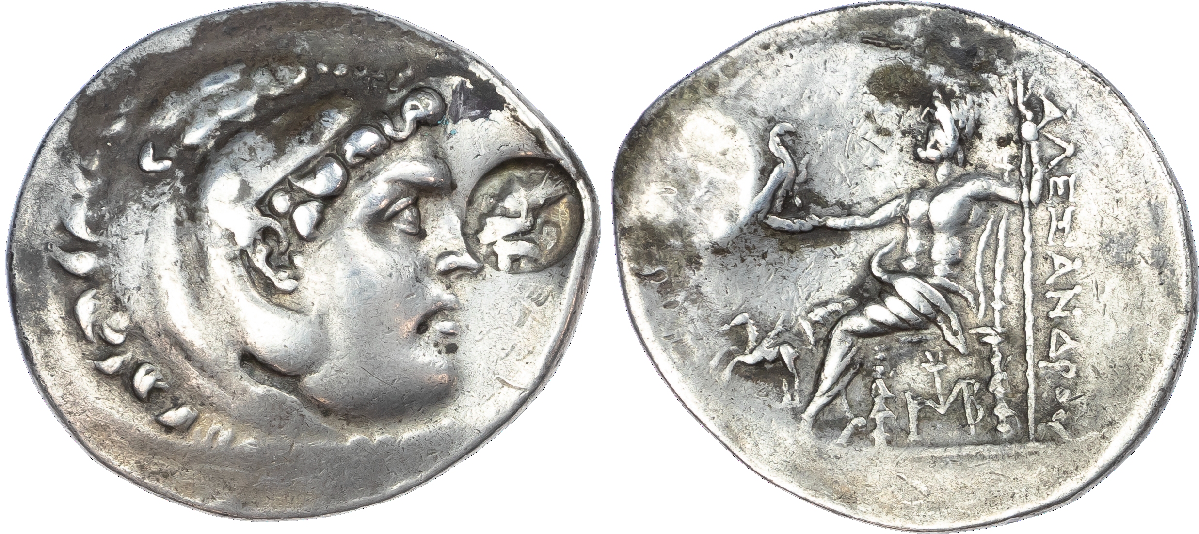 Caria, Alabanda (c. 185‑173 BC) AR Tetradrachm, in the name and types of Alexander the Great, 16.73g.
