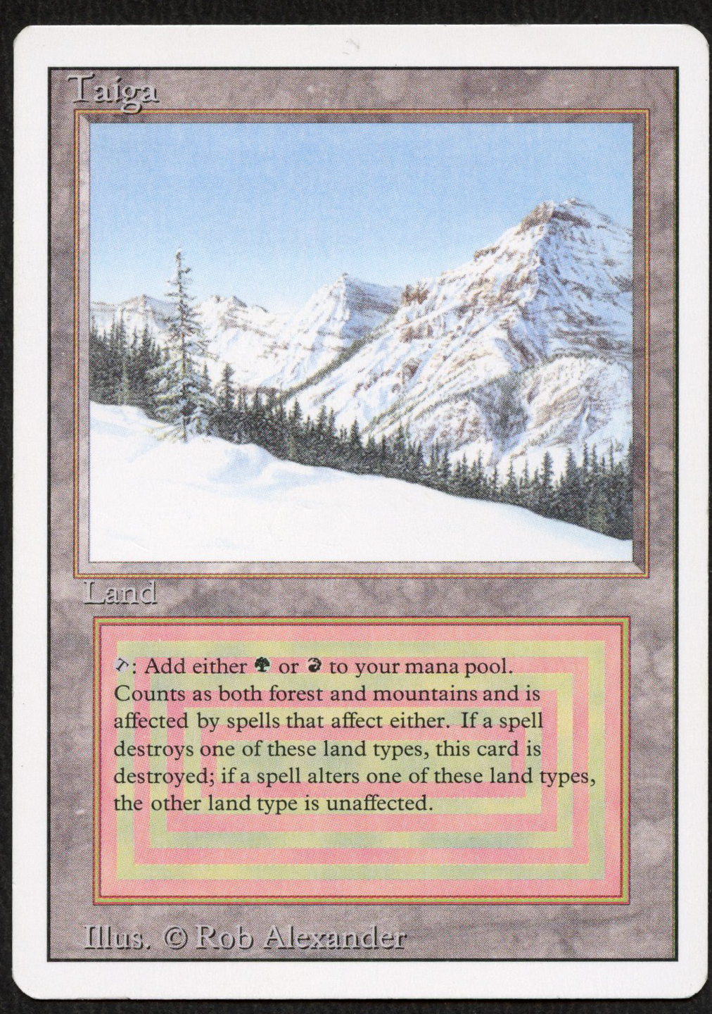 Taiga - Revised - Moderate Play Condition