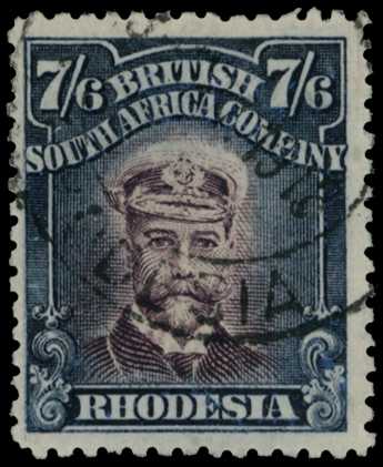 1913-7 7/6d Head Die II, perf 14, from Plate...