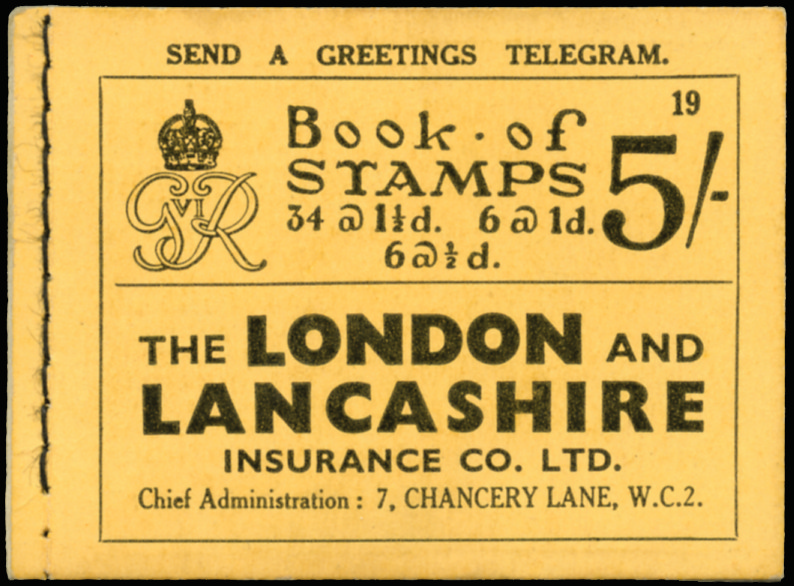 SGBD23 1937 5s Booklet (Edition No. 19).